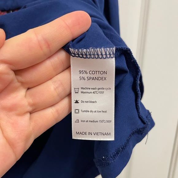 Saving Grace Smocked Santa Blouse - Picture 6 of 10